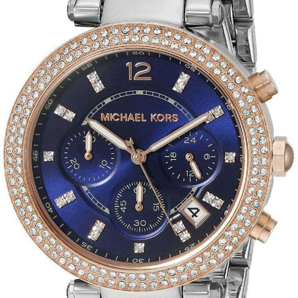 Michael Kors Parker Cronografo Two Tone Crystals MK6141 - Orologio da donna