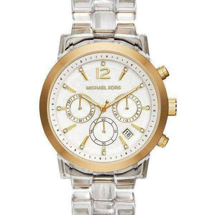 Michael Kors Audrina Chronograph Clear Acetate Bracelet MK6200 Orologio da donna