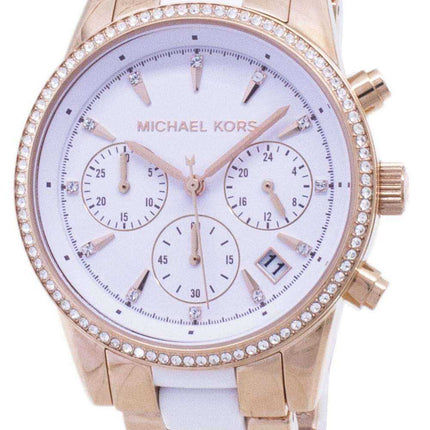 Michael Kors Ritz Cronografo al quarzo cristallo Accent MK6324 Orologio da donna