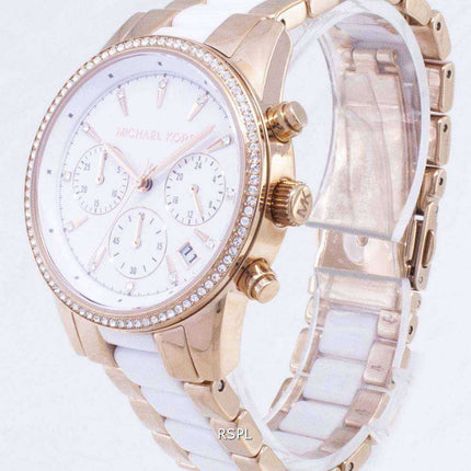 Michael Kors Ritz Cronografo al quarzo cristallo Accent MK6324 Orologio da donna