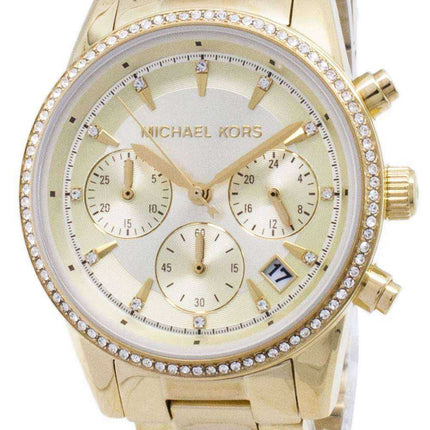 Michael Kors Ritz Chronograph Quartz Diamond Accents MK6356 Orologio da donna