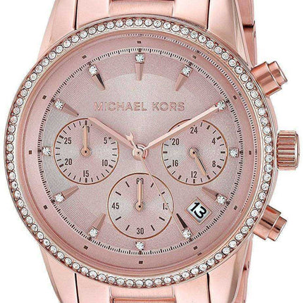Michael Kors Ritz Chronograph Quartz Diamond Accent MK6357 Orologio da donna