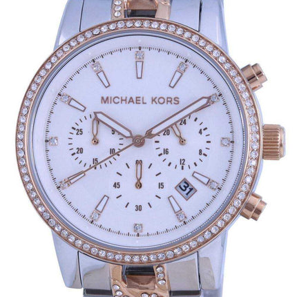 Michael Kors Ritz Crystal Accents Chronograph Quartz MK6938 100M Orologio da donna