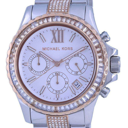 Michael Kors Everest Chronograph Two Tone Stainless Steel Quartz MK6975 100M Orologio da donna