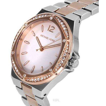 Orologio da donna Michael Kors Lennox con accenti di cristallo quadrante argento al quarzo MK6989