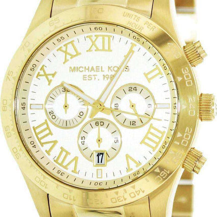 Orologio da uomo Michael Kors Layton Chronograph Gold Tono MK8214