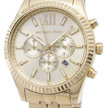 Orologio da uomo Michael Kors Lexington Chronograph Champagne Dial MK8281