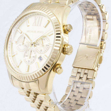 Orologio da uomo Michael Kors Lexington Chronograph Champagne Dial MK8281