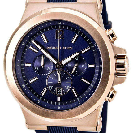 Michael Kors Chronograph Dylan Navy Cinturino in silicone MK8295 Orologio da uomo