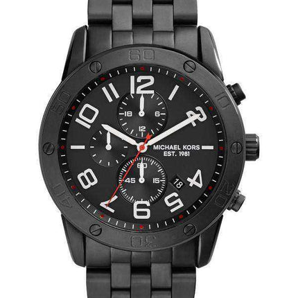 Orologio da uomo Michael Kors Mercer Cronografo al quarzo nero placcato in oro MK8350
