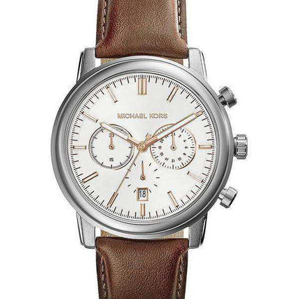Michael Kors Landaulet Chronograph White Dial MK8372 Orologio da uomo