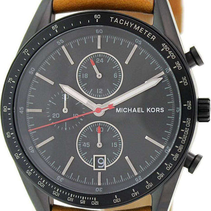 Michael Kors Accelerator Cronografo Tan Leather Strap MK8385 Orologio da uomo