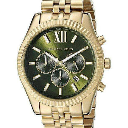 Orologio da uomo Michael Kors Lexington Chronograph Green Dial MK8446