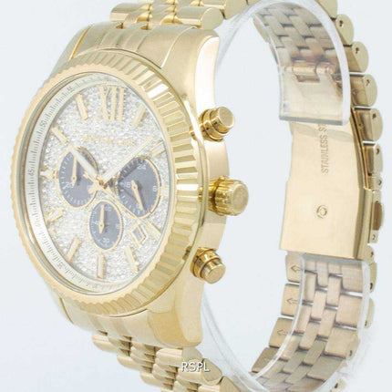 Orologio da uomo Michael Kors Lexington Cronografo al quarzo con accento in cristallo MK8494