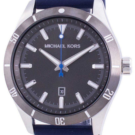 Orologio da uomo Michael Kors Layton quadrante grigio con cinturino in silicone al quarzo MK8818