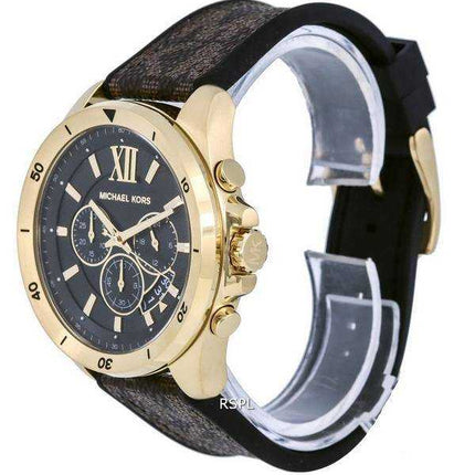 Orologio da uomo Michael Kors Oversize Brecken Logo Chronograph Leather Quartz MK8849 da uomo
