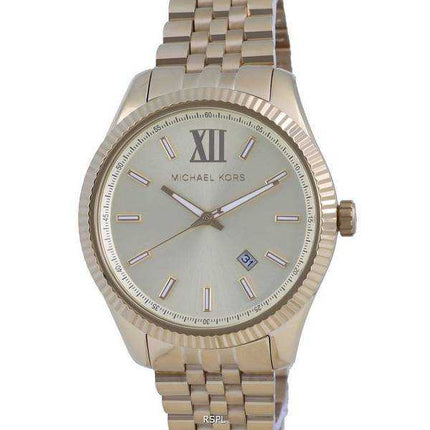 Orologio da uomo Michael Kors Lexington con quadrante in oro al quarzo MK8857