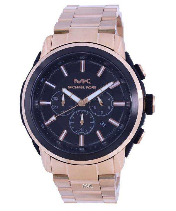 Orologio da uomo Michael Kors Kyle cronografo quadrante nero al quarzo MK8889
