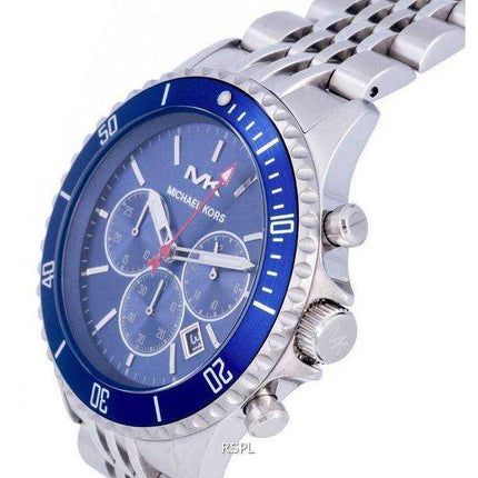Orologio da uomo Michael Kors Bayville cronografo quadrante blu quarzo MK8896