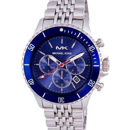 Orologio da uomo Michael Kors Bayville cronografo quadrante blu quarzo MK8896