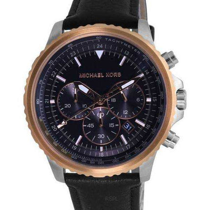 Orologio da uomo Michael Kors Cortlandt cronografo quadrante nero al quarzo MK8905