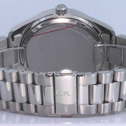 Orologio da uomo Michael Kors Lexington in acciaio inossidabile multifunzione quadrante nero al quarzo MK8946 100M da uomo