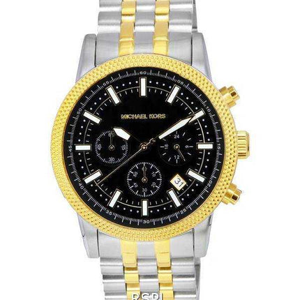 Orologio da uomo Michael Kors Hutton cronografo quadrante nero al quarzo Mk8954