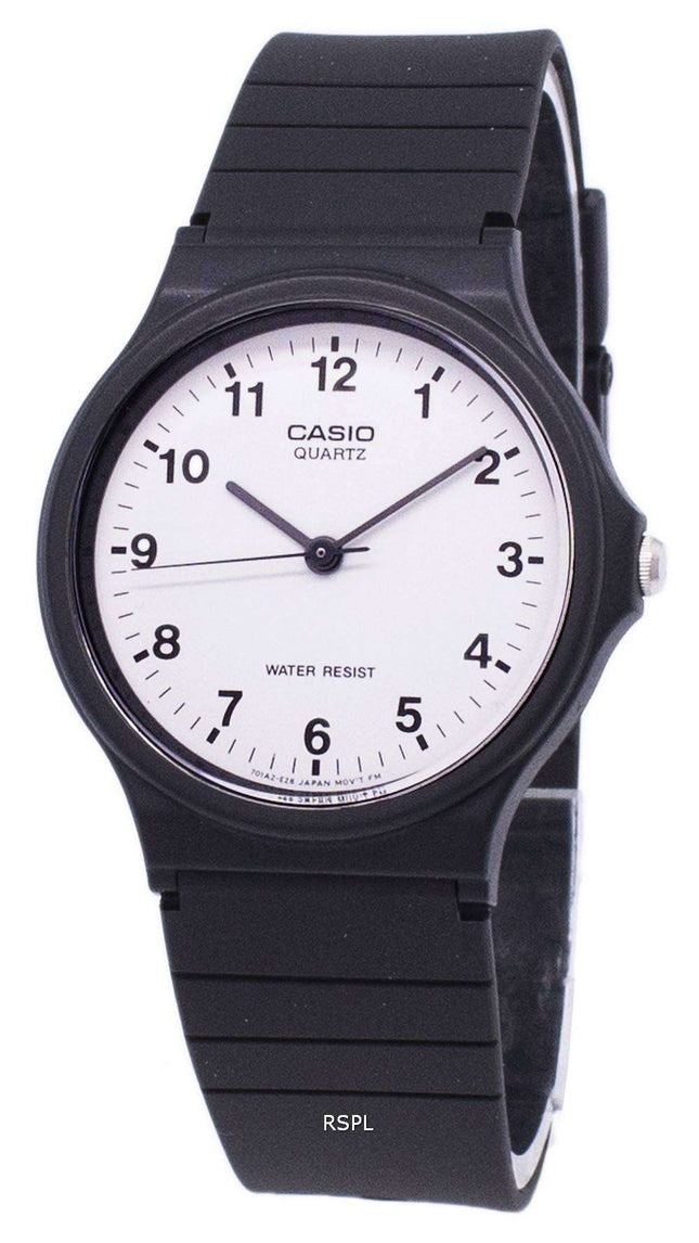 Orologio da uomo Casio Classic Analogico al quarzo con quadrante bianco MQ-24-7BLDF MQ-24-7BL ricondizionato