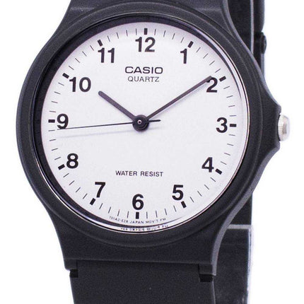 Orologio da uomo Casio Classic analogico al quarzo quadrante bianco MQ-24-7BLDF MQ-24-7BL