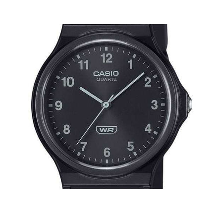 Casio POP Analog Bio Based Resin Strap Quadrante Nero Quarzo MQ-24B-1B Orologio Unisex