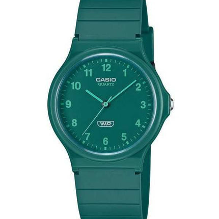Casio POP Analog Bio Based Resin Strap Green Dial Quartz MQ-24B-3B Orologio unisex