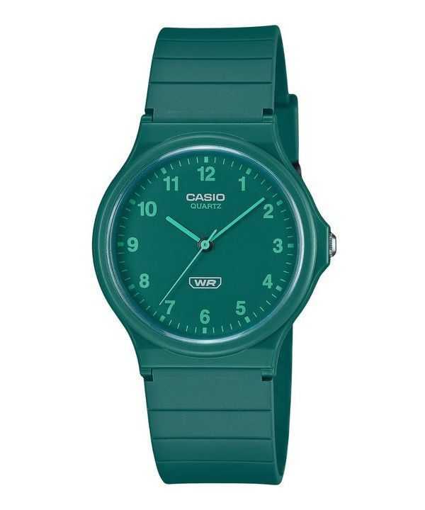 Casio POP Analog Bio Based Resin Strap Green Dial Quartz MQ-24B-3B Orologio unisex