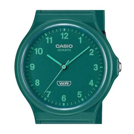 Casio POP Analog Bio Based Resin Strap Green Dial Quartz MQ-24B-3B Orologio unisex
