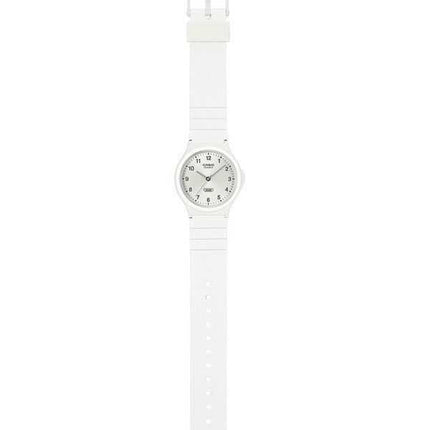Casio POP Analog Bio Based Resin Strap Silver Dial Quartz MQ-24B-7B Orologio Unisex