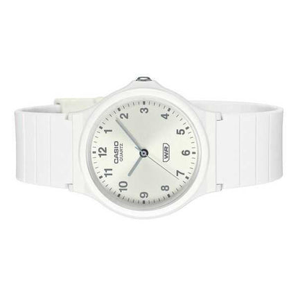 Casio POP Analog Bio Based Resin Strap Silver Dial Quartz MQ-24B-7B Orologio Unisex