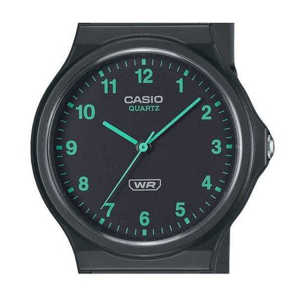 Casio POP Analog Bio Based Resin Strap Quadrante Nero Quarzo MQ-24B-8B Orologio Unisex