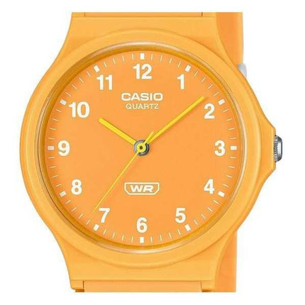 Casio POP Analog Bio Based Resin Strap Orange Dial Quartz MQ-24B-9B Orologio unisex