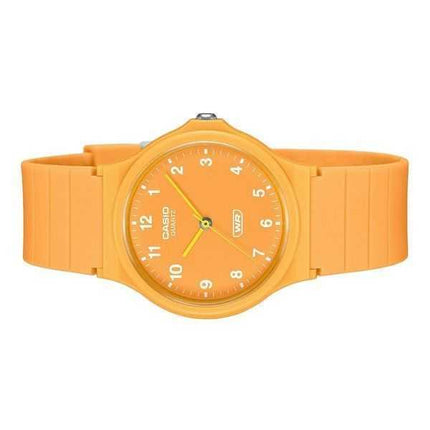 Casio POP Analog Bio Based Resin Strap Orange Dial Quartz MQ-24B-9B Orologio unisex