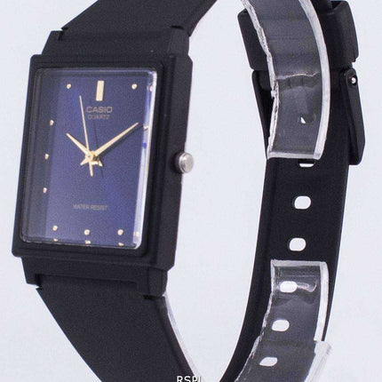 Orologio da uomo Casio Classic analogico al quarzo quadrante blu con quadrante rettangolare MQ-38-2ADF MQ-38-2A