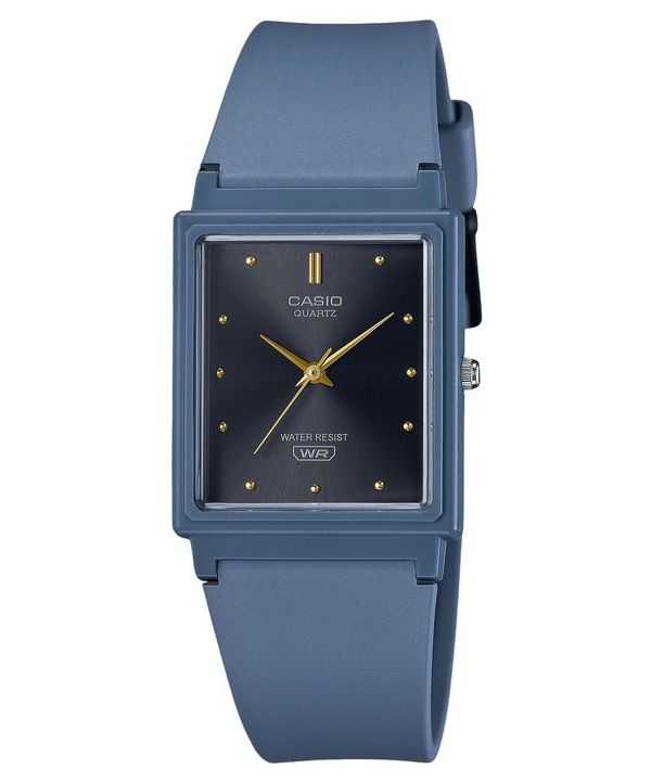 Casio POP Analog Blue Resin Strap Black Dial Quartz Orologio da donna MQ-38UC-2A2