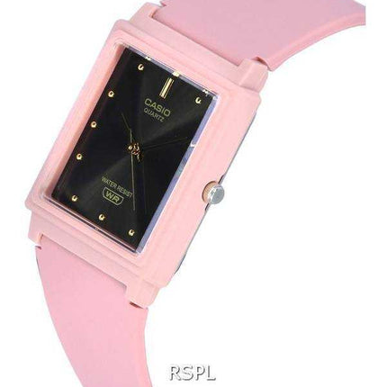 Orologio da donna Casio analogico cinturino in resina rosa quadrante nero al quarzo MQ-38UC-4A MQ38UC-4A