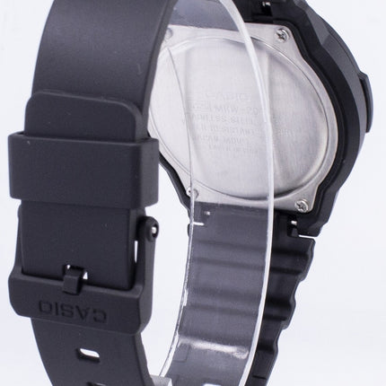 Orologio da uomo Casio Quartz Analog 100M nero con cinturino in resina MRW-200H-1B2VDF MRW200H-1B2VDF Orologio da uomo