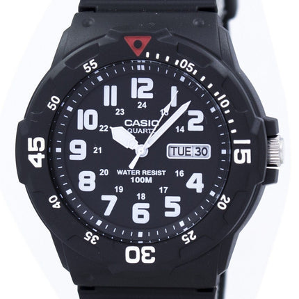 Orologio da uomo Casio Quartz Analog 100M con cinturino in resina nera MRW-200H-1BVDF MRW200H-1BVDF Orologio da uomo
