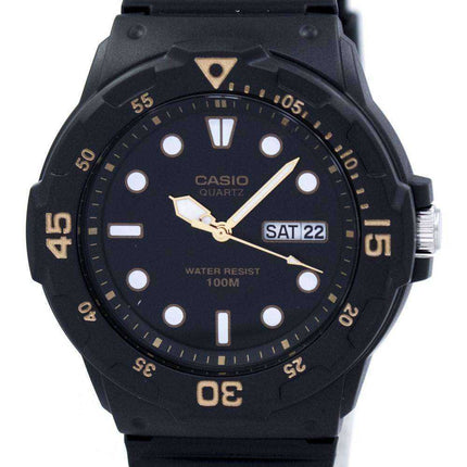 Orologio da uomo Casio Quartz Analog 100M nero con cinturino in resina MRW-200H-1EVDF MRW200H-1EVDF Orologio da uomo
