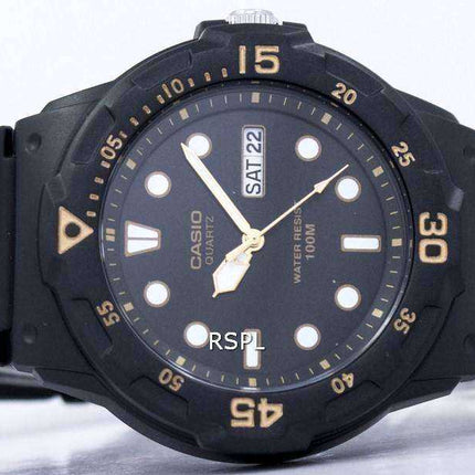 Orologio da uomo Casio Quartz Analog 100M nero con cinturino in resina MRW-200H-1EVDF MRW200H-1EVDF Orologio da uomo