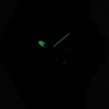 Orologio da uomo Casio Quartz 100M analogico quadrante nero MRW-200H-2BVDF MRW200H-2BVDF