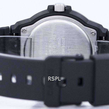 Orologio da uomo analogico al quarzo Casio con quadrante nero MRW-200H-4BVDF MRW200H-4BVDF