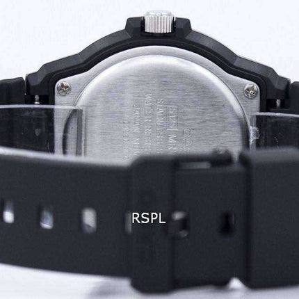 Orologio da uomo analogico al quarzo Casio con quadrante nero MRW-200H-9BVDF MRW-200H-9BV