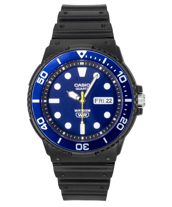 Orologio da uomo Casio analogico con cinturino in resina quadrante blu al quarzo MRW-230H-2EV 100M