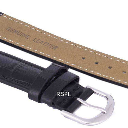 Cinturino per orologio in pelle di marca con rapporto nero 20 mm